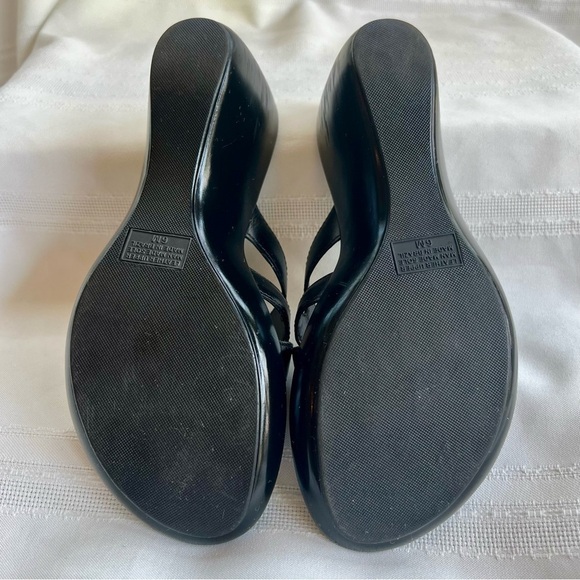 Nickels Soft Women's Templete Black Lthr Heeled Sandal Sz 6 EUC Made in Brazil - Picture 4 of 11